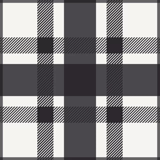 Dekovorhang Tartan 1 grey