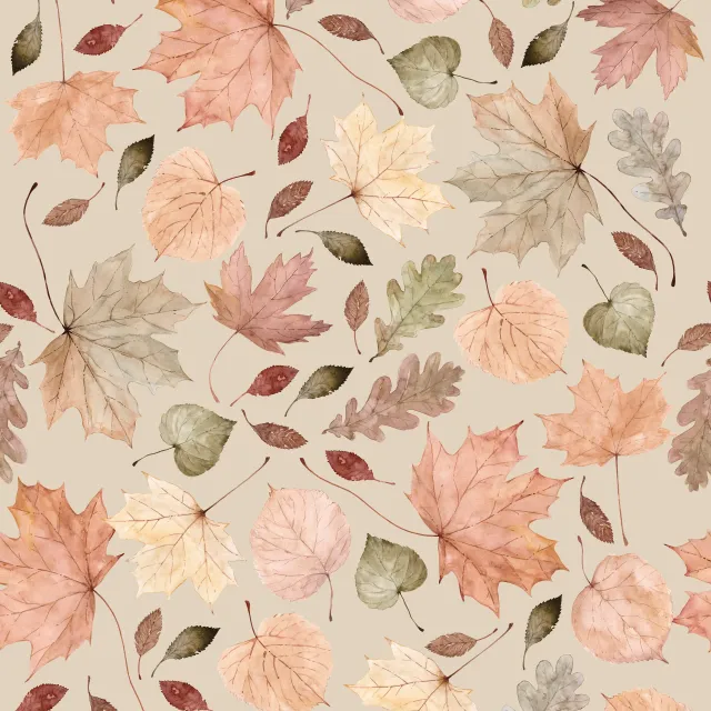 Kissen Herbstlaub Aquarell