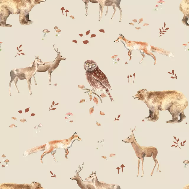 Waldtiere beige