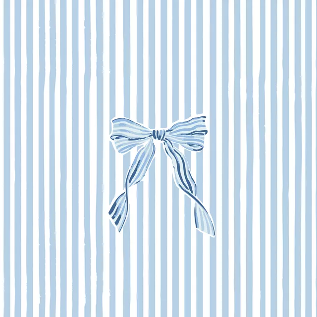 Schleife mit Streifen blau