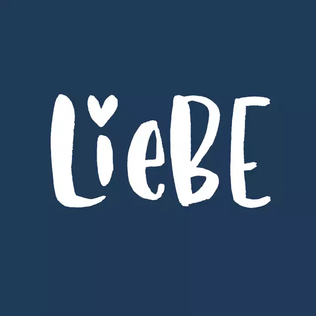 Kissen Liebe Navy