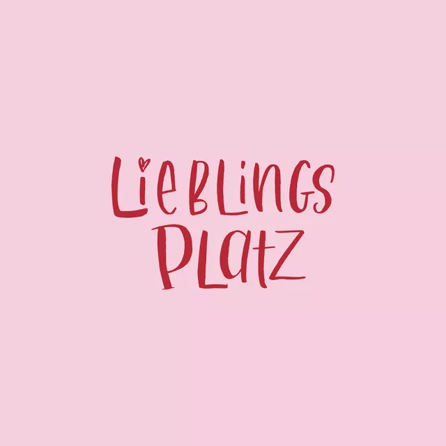 Kissen Lieblingsplatz pink