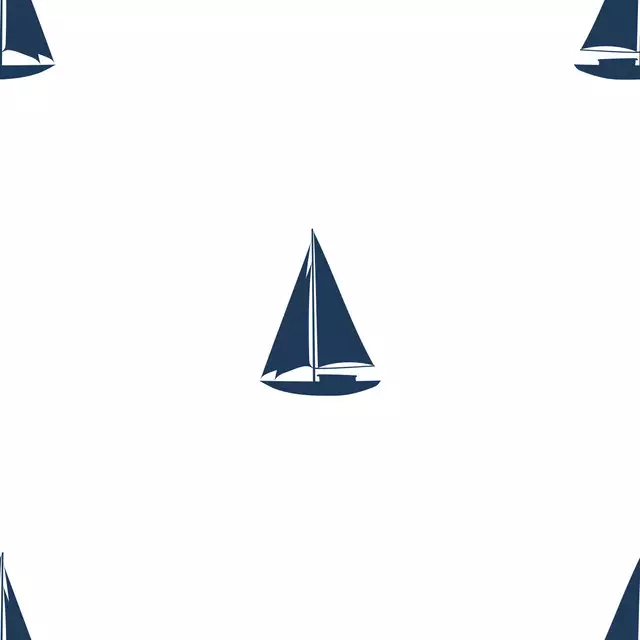 Geschirrtücher Segelboot white navy
