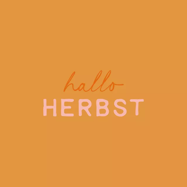 Kissen hallo Herbst orange