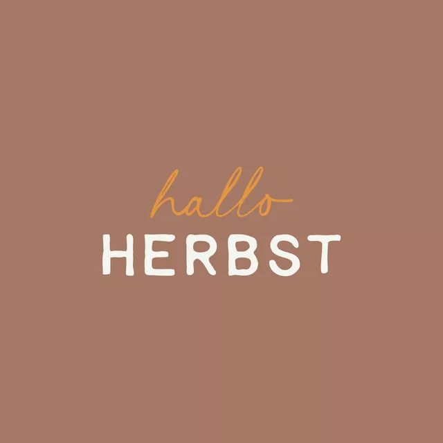 Kissen hallo Herbst braun