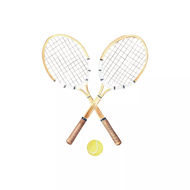 gekreuzte Tennisschläger