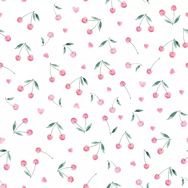 Tischdecke Kirschen mit Herz
