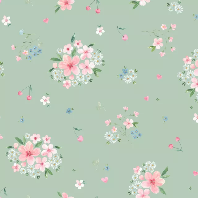 Kirsch Blüten Traum grün