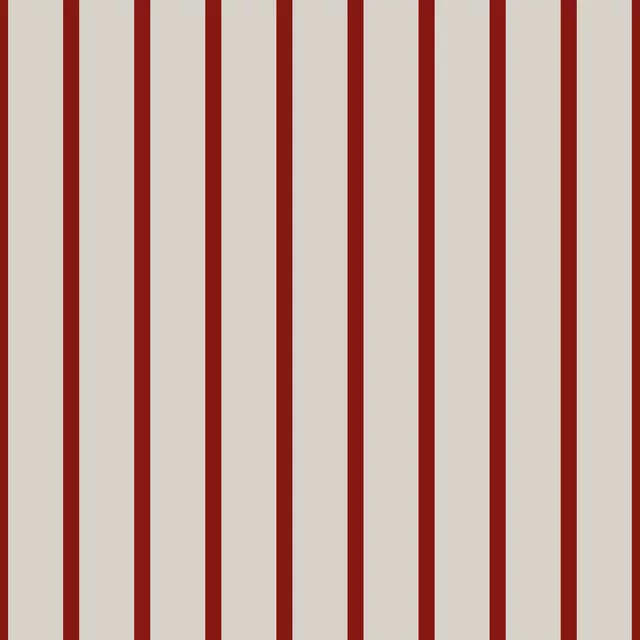 Tischdecke schmale Streifen rot beige