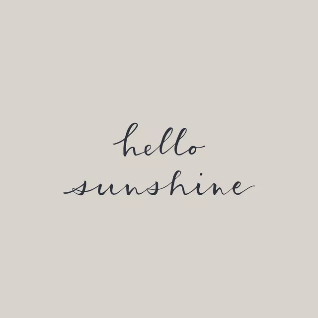 Kissen hello sunshine beige