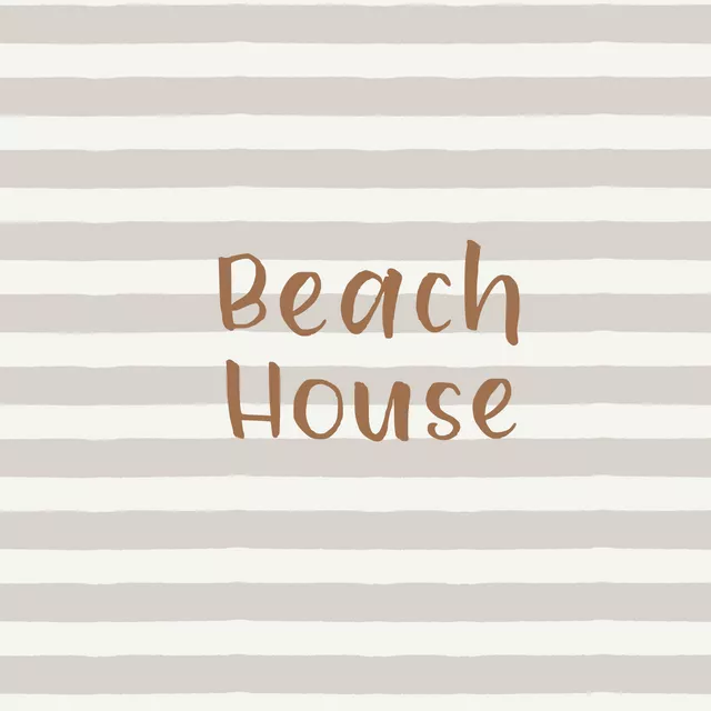 Kissen Beach House gestreift sand