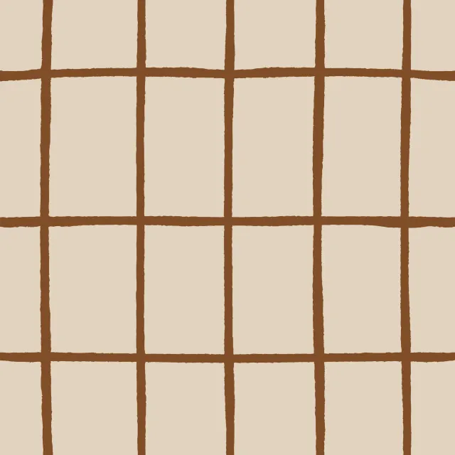 Dekovorhang hohes Herbst Karo beige braun