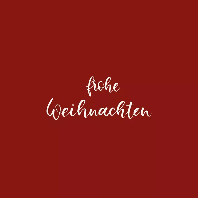 Tischset Frohe Weihnachten rot