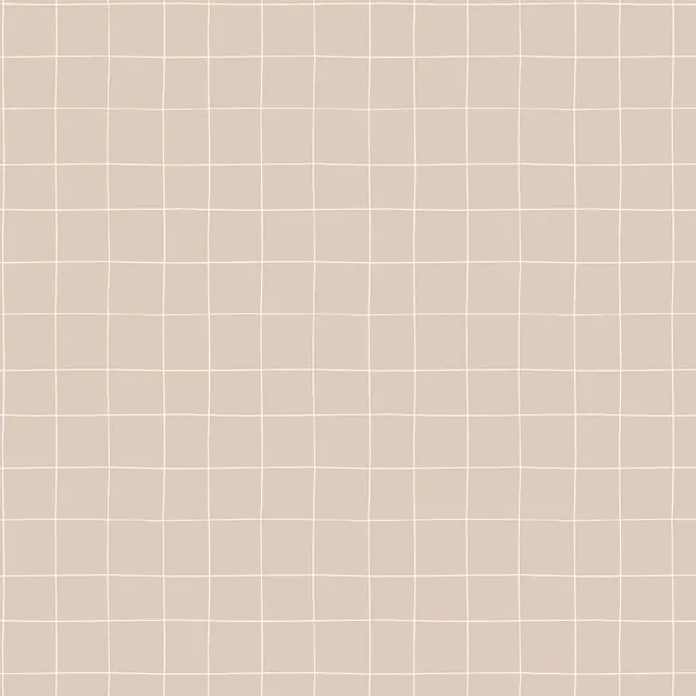 Tischdecke Kariert weiß auf nude