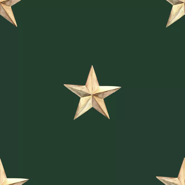 Goldener Stern tannengrün