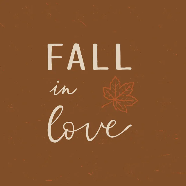 Kissen Fall in love