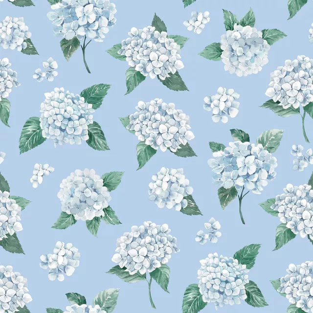 Kissen Blaue Hortensien