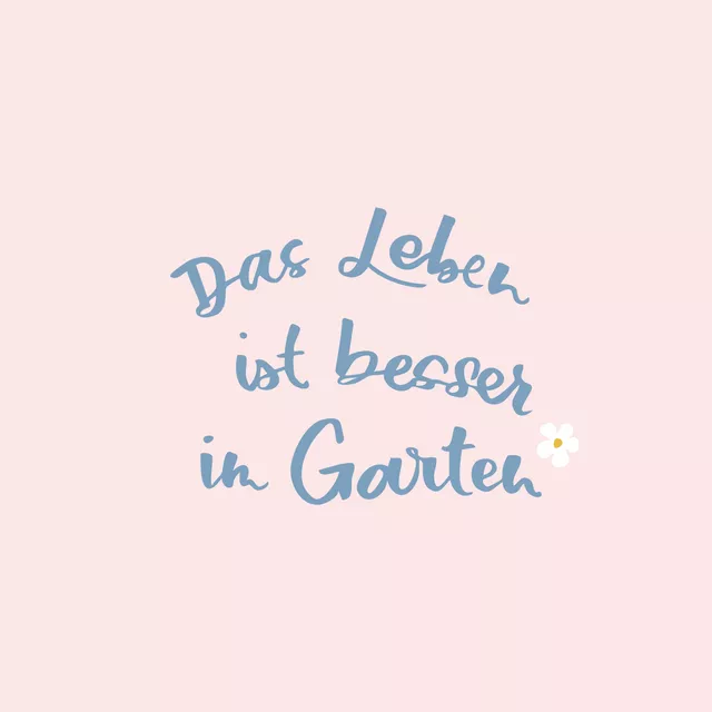 Kissen Das Leben im Garten rosa
