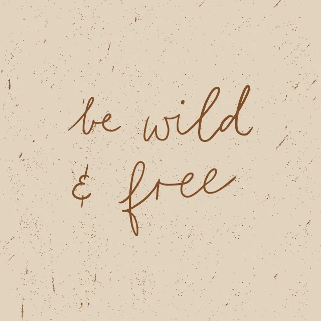 Kissen be wild and free