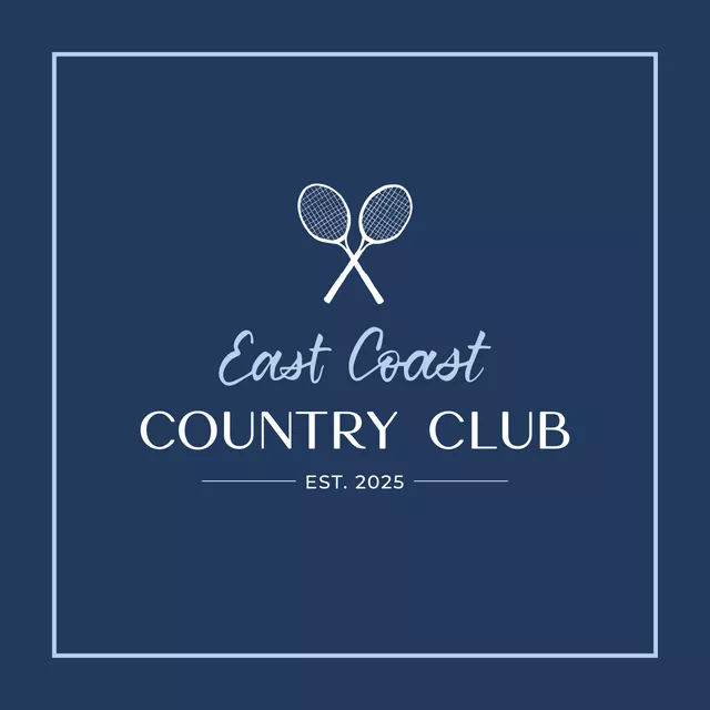 Kissen Country Club navy blau