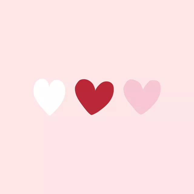 Kissen Drei Herzen pastell rosa
