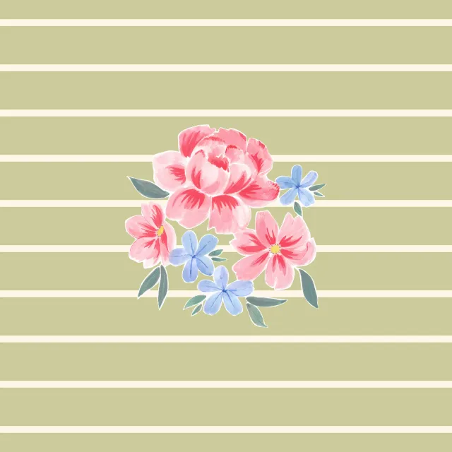 Blumenbouqet grün
