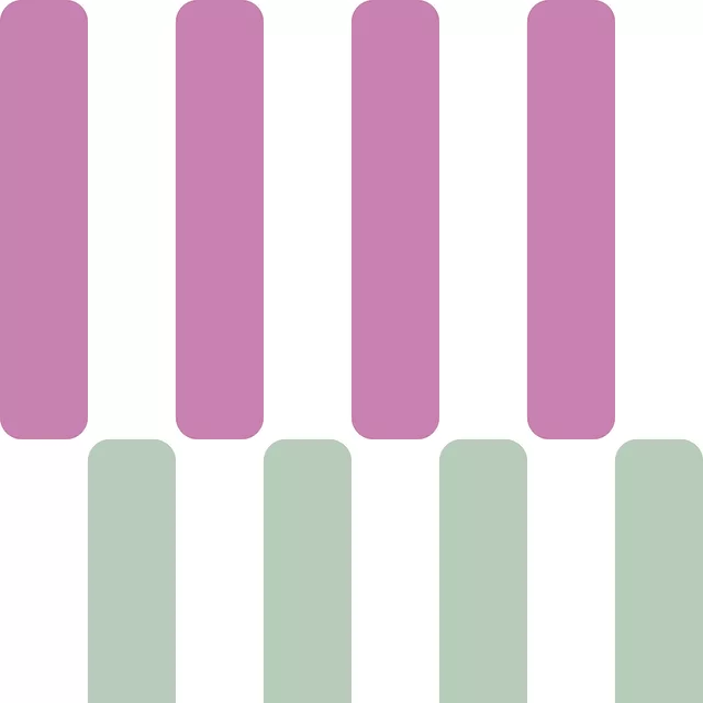 Runde Streifen grün pink