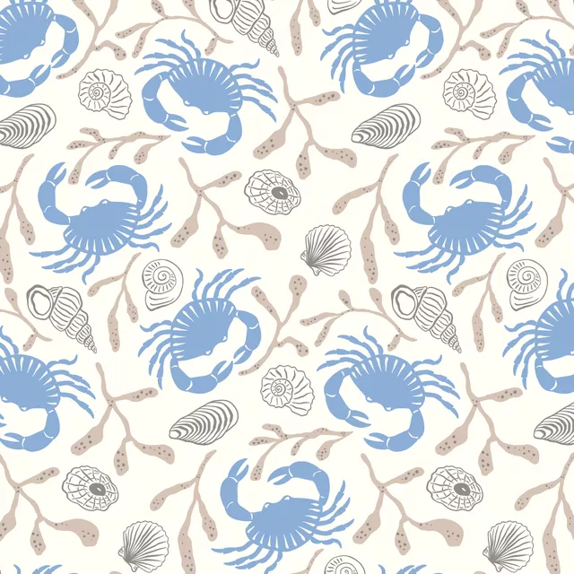 Tischset crabs and shells