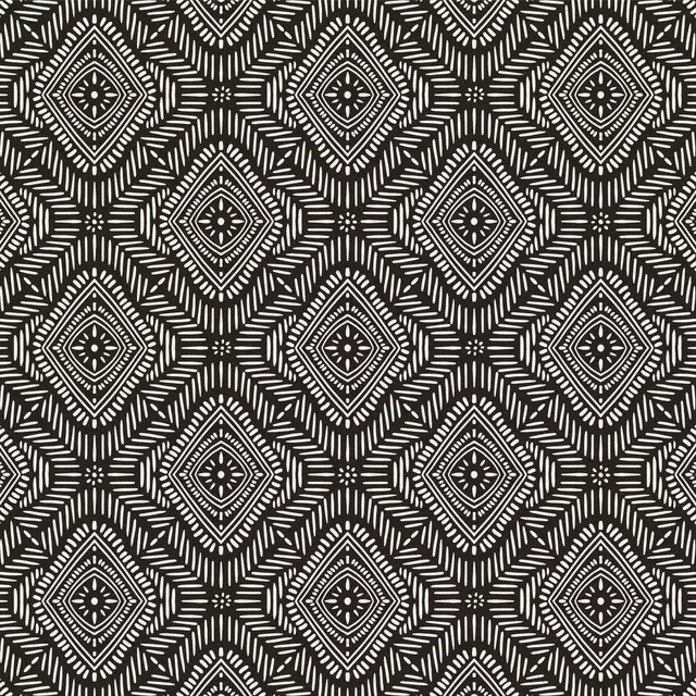 Servietten Boho Medallion Black Reversed