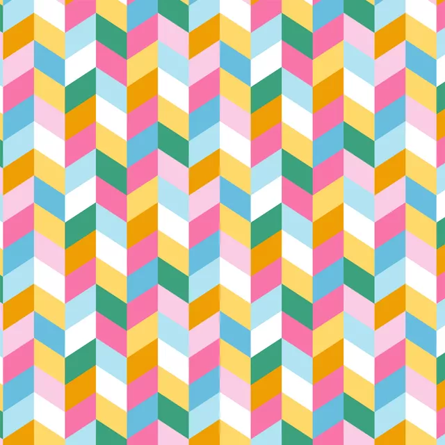 Kissen Chevron bunt