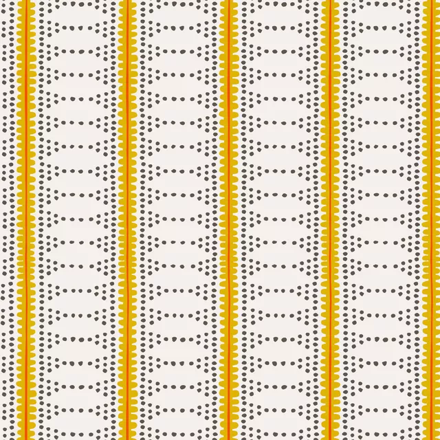 Kissen boho summer stripe yellow