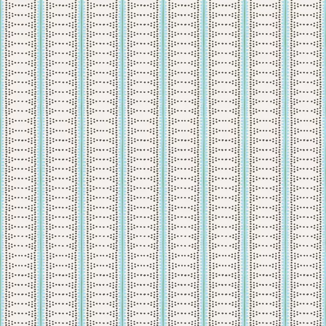 Bettwäsche boho summer stripe türkis
