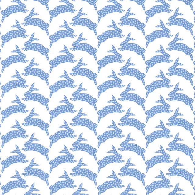 Kissen Osterhase blau