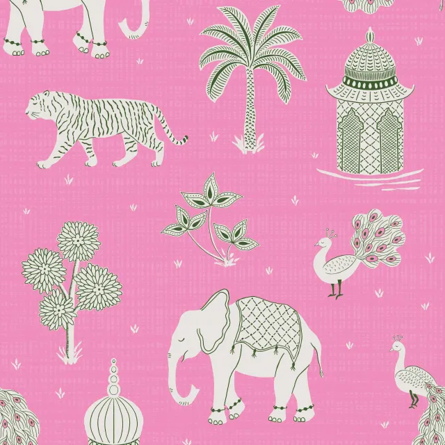 Kissen exotic jungle pink