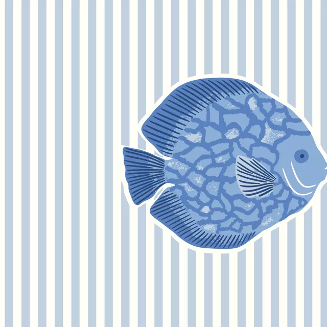 Kissen Blue summer fish
