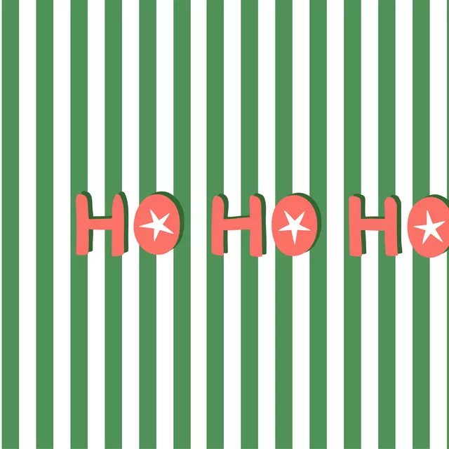Kissen Ho Ho Ho grün