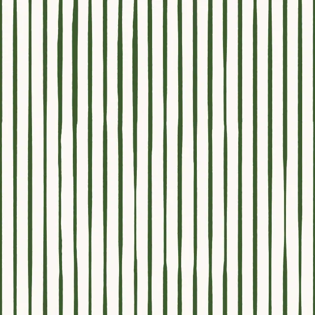 Bankauflage dark green hand drawn stripes