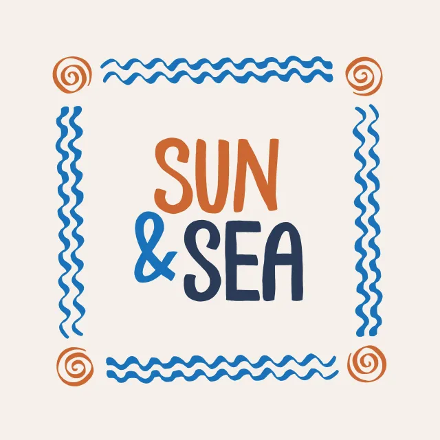 Kissen sun & sea