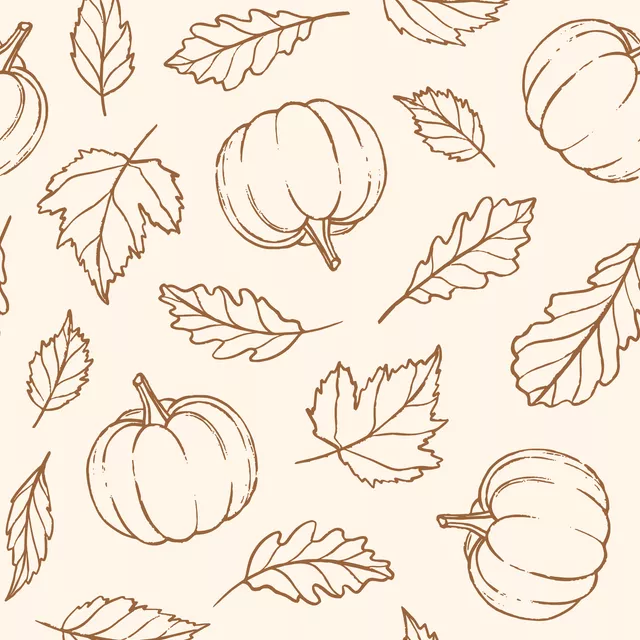 Pumpkins and Leaves