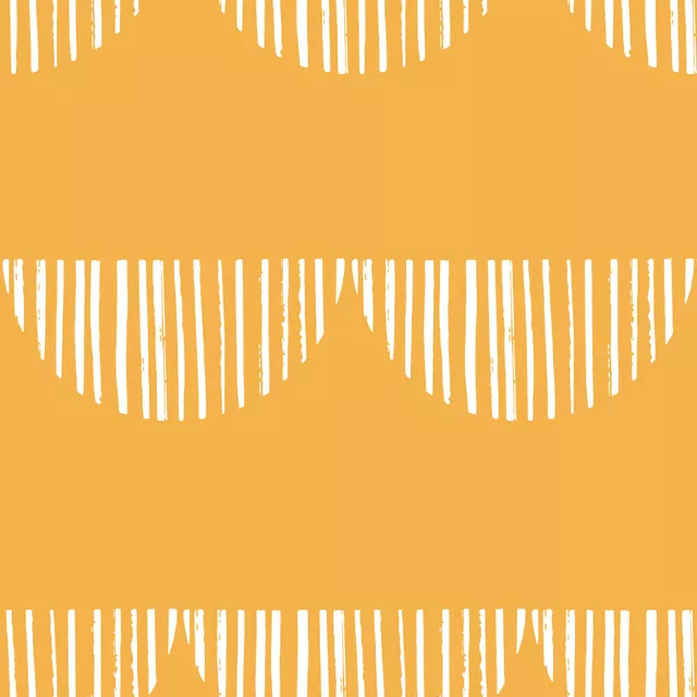 Bettwäsche Half Circle Stripes Yellow