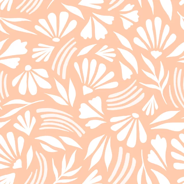 Bettwäsche Flower Field peach fuzz
