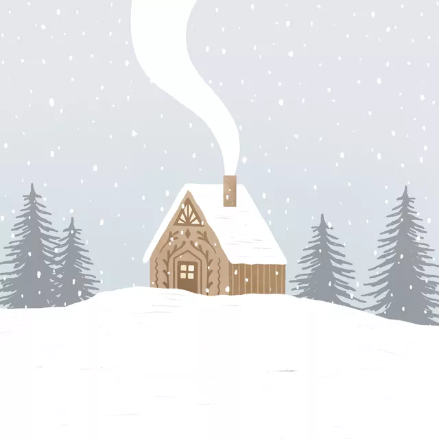 Servietten Winter Home