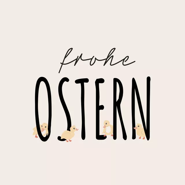 Sitzkissen Frohe Ostern kleine Küken