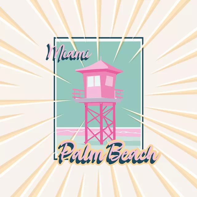 Geschirrtücher Miami Palm Beach