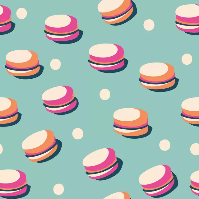 Bodenkissen Macarons