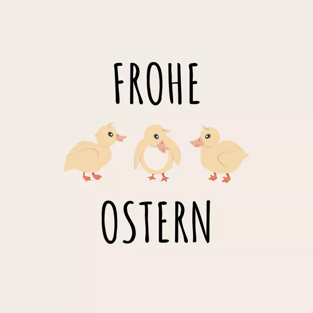 Bodenkissen Frohe Ostern Küken