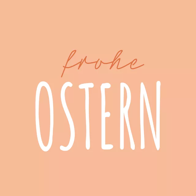 Sitzkissen Frohe Ostern peach fuzz