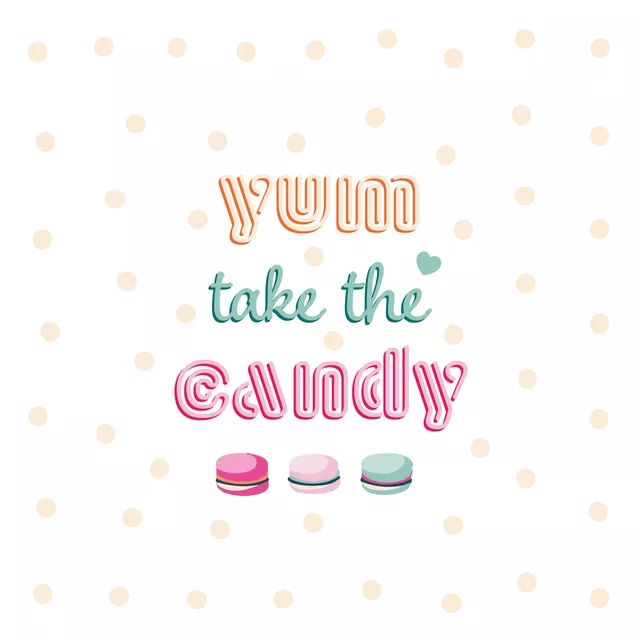 Sitzkissen yum take the candy