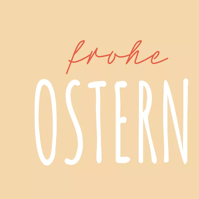 Kissen Frohe Ostern gelb