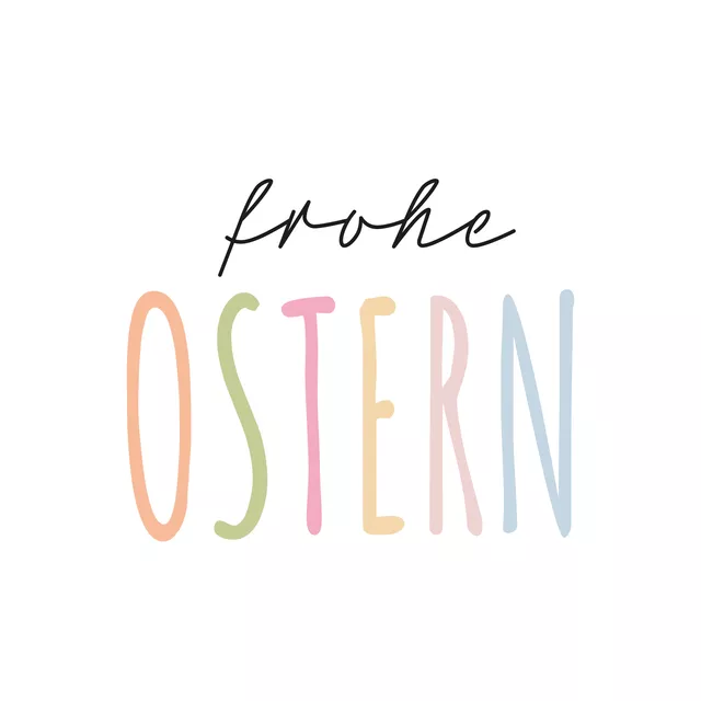 Bodenkissen Frohe Ostern bunt